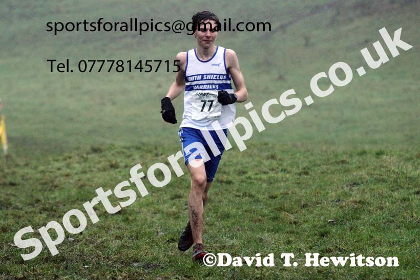 Mens under-17s, NECAA Junior Cross Country Relays, Thornley Farm, Peterlee, Saturday, December 12th. Photo: David T. Hewitson/Sports for All Pics